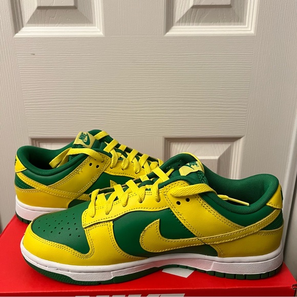 Nike Dunk Low Retro Reverse Brazil Men’s Shoes Size 8.5 DV0833-300 - Picture 7 of 9